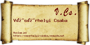 Vásárhelyi Csaba névjegykártya